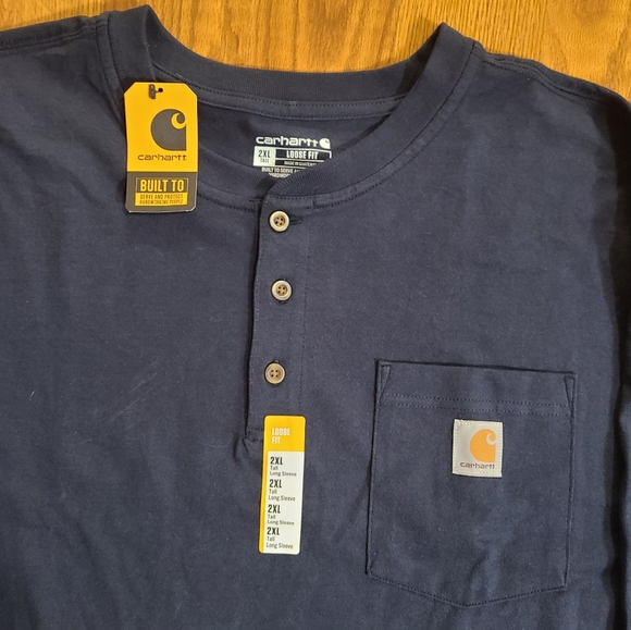 Carhartt Loose Fit Long Sleeve Shirt Size 2XL Tall - Picture 2 of 3